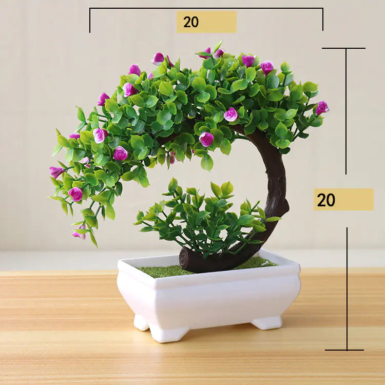 Home Decor Faux Potted Plant Arrangement (Plastic)