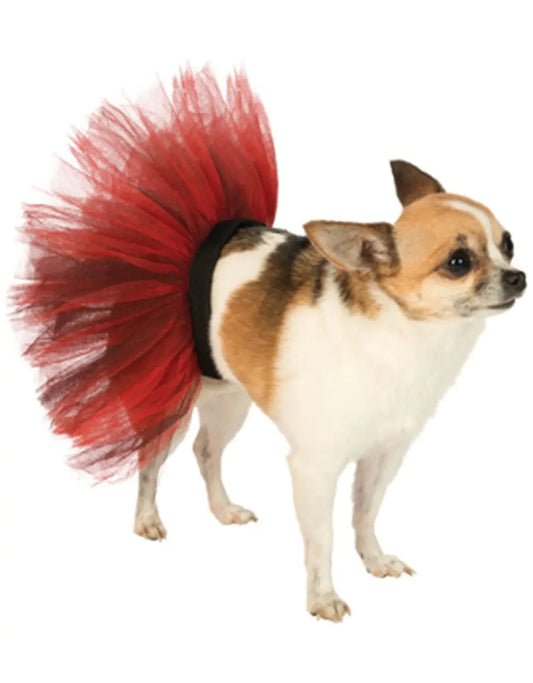 Rubies Pet Costume Tutu Red and Black Medium/Large